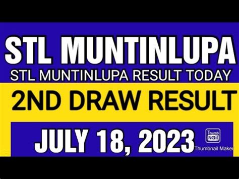 stl result muntinlupa|STL Muntinlupa Results July 2023 .